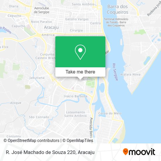 R. José Machado de Souza 220 map