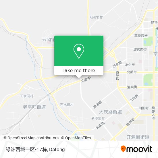 绿洲西城一区-17栋 map