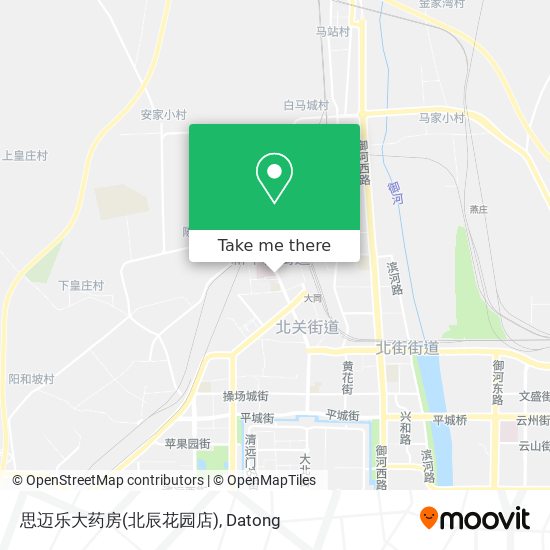 思迈乐大药房(北辰花园店) map