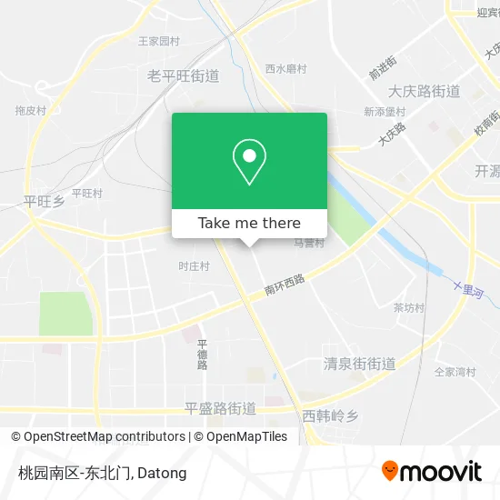 桃园南区-东北门 map