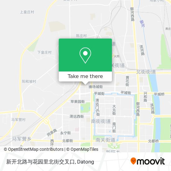 新开北路与花园里北街交叉口 map