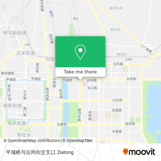 平城桥与云州街交叉口 map