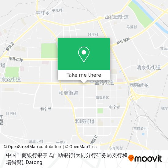 中国工商银行银亭式自助银行(大同分行矿务局支行和瑞街警) map