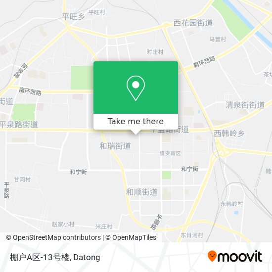 棚户A区-13号楼 map