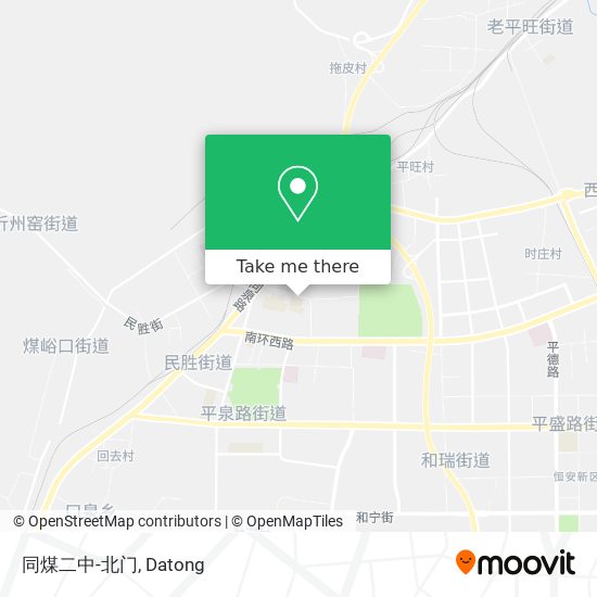 同煤二中-北门 map