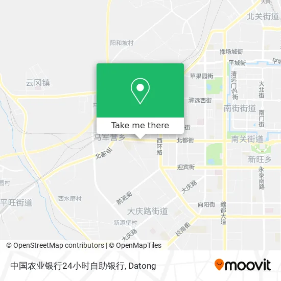 中国农业银行24小时自助银行 map