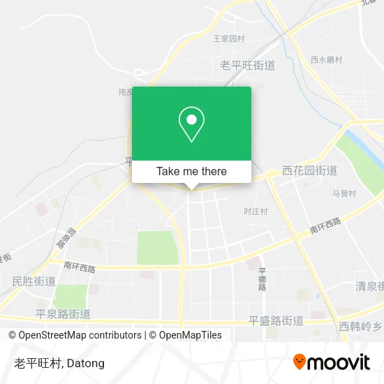 老平旺村 map