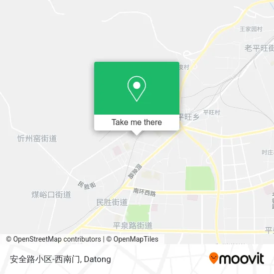 安全路小区-西南门 map