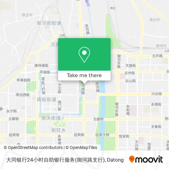 大同银行24小时自助银行服务(御河路支行) map