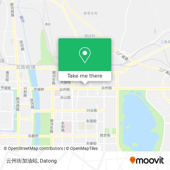云州街加油站 map