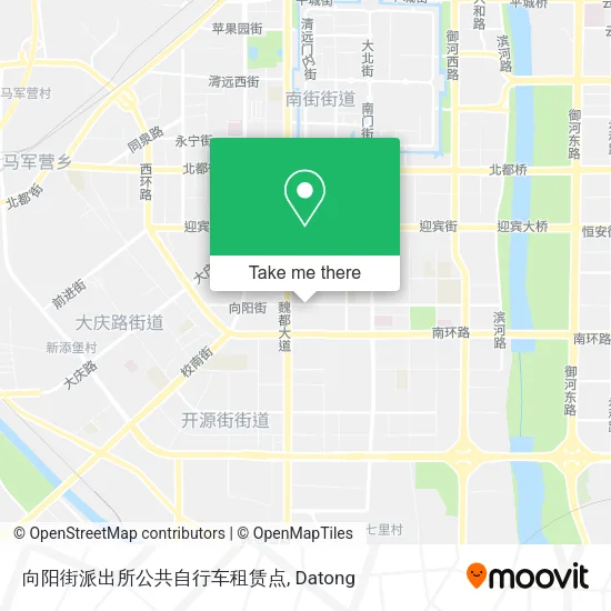 向阳街派出所公共自行车租赁点 map