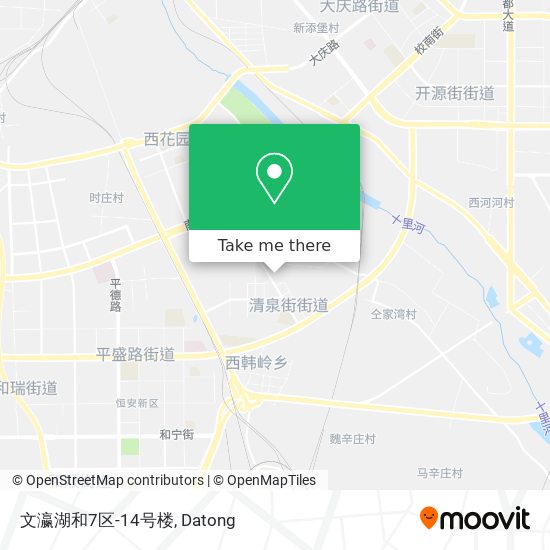 文瀛湖和7区-14号楼 map