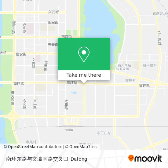 南环东路与文瀛南路交叉口 map