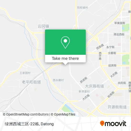 绿洲西城三区-22栋 map