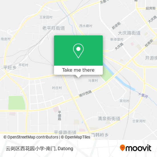 云岗区西花园小学-南门 map
