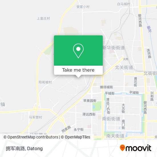 拥军南路 map