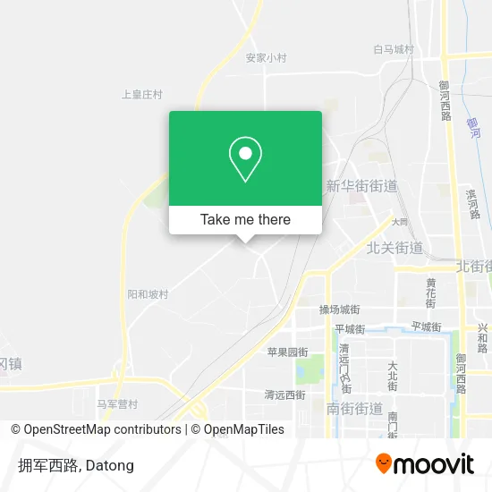 拥军西路 map