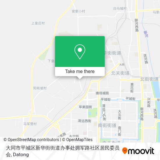 大同市平城区新华街街道办事处拥军路社区居民委员会 map