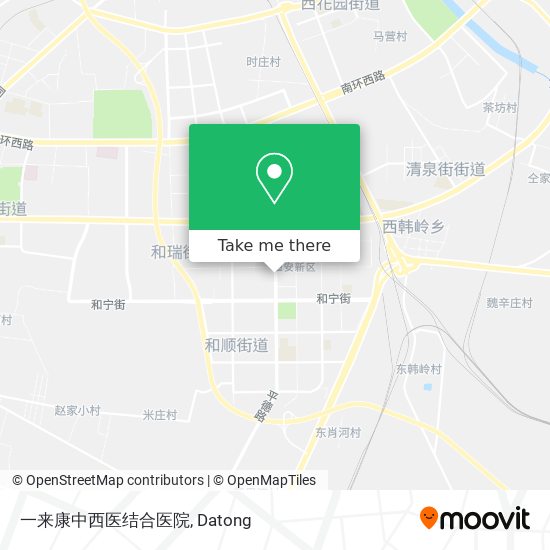 一来康中西医结合医院 map