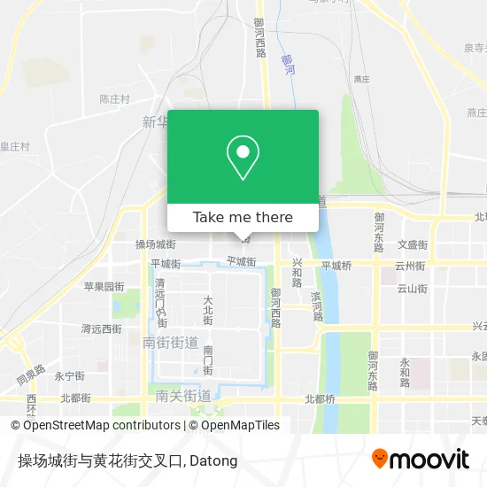 操场城街与黄花街交叉口 map
