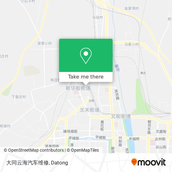 大同云海汽车维修 map