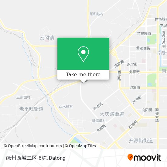 绿州西城二区-6栋 map