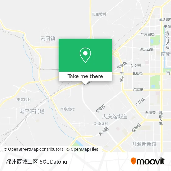 绿州西城二区-6栋 map