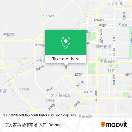东方罗马城停车场-入口 map