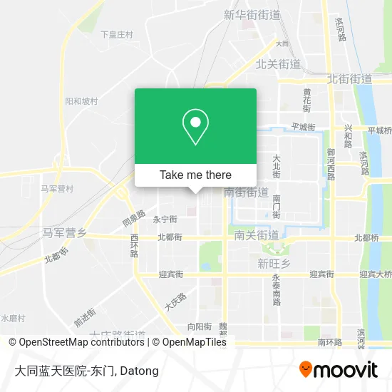 大同蓝天医院-东门 map