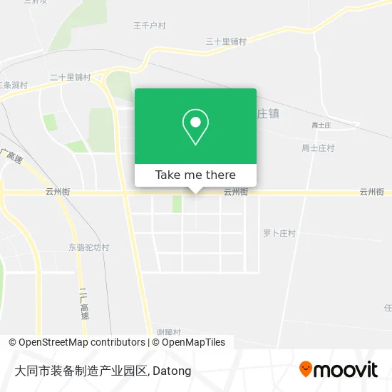 大同市装备制造产业园区 map