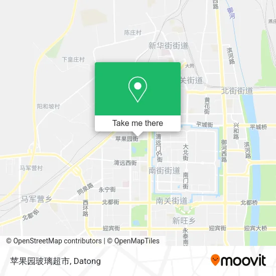 苹果园玻璃超市 map