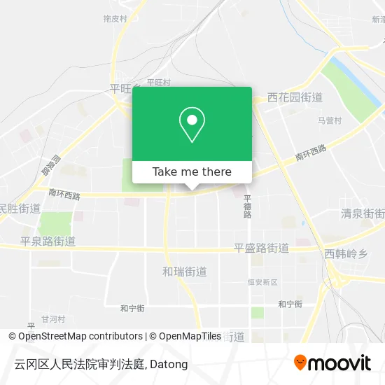 云冈区人民法院审判法庭 map