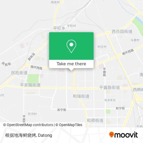 根据地海鲜烧烤 map