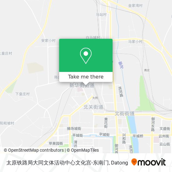 太原铁路局大同文体活动中心文化宫-东南门 map