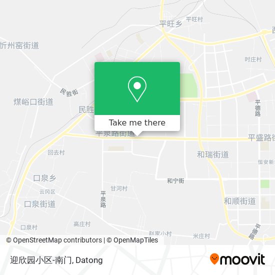 迎欣园小区-南门 map
