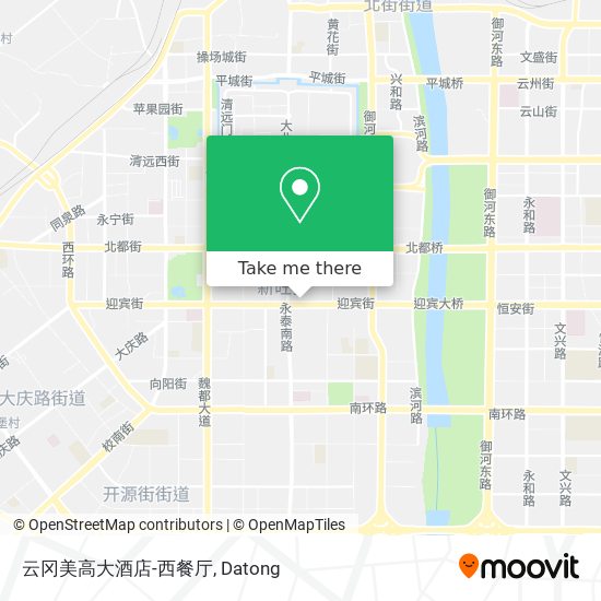 云冈美高大酒店-西餐厅 map