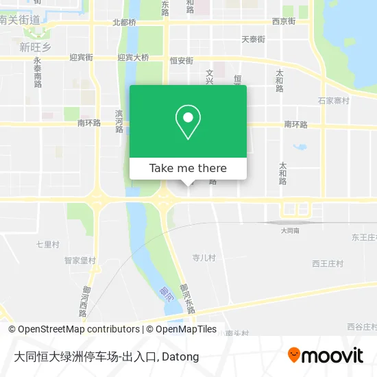 大同恒大绿洲停车场-出入口 map