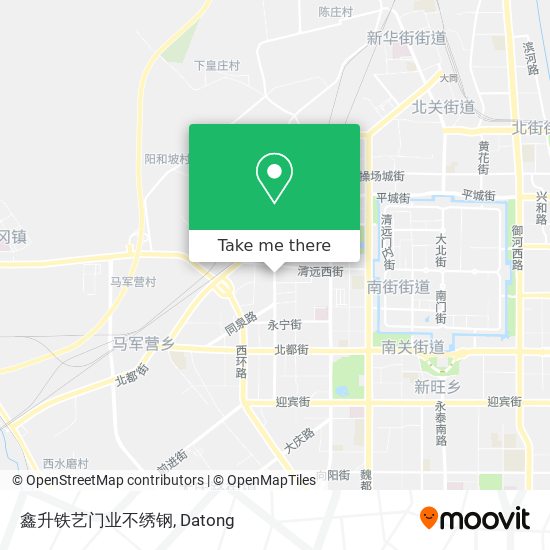 鑫升铁艺门业不绣钢 map