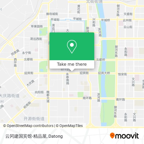 云冈建国宾馆-精品屋 map
