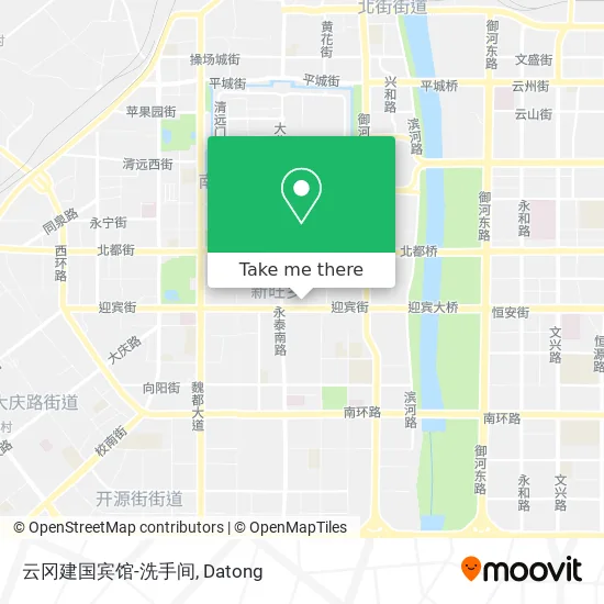 云冈建国宾馆-洗手间 map