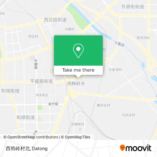 西韩岭村北 map