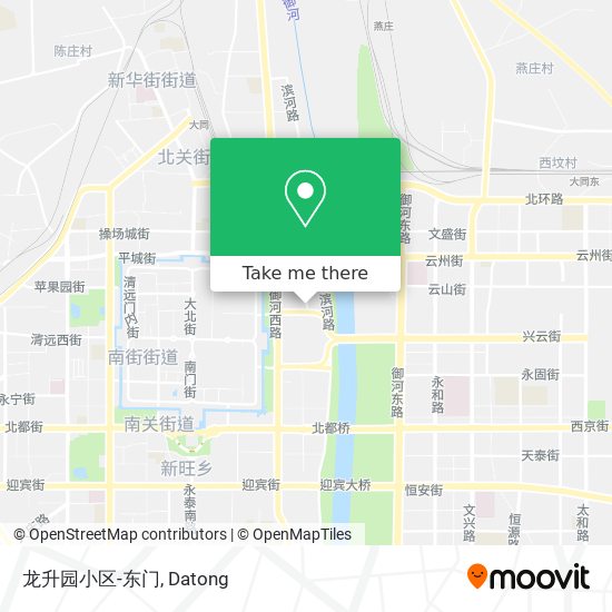 龙升园小区-东门 map