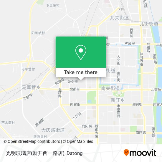 光明玻璃店(新开西一路店) map