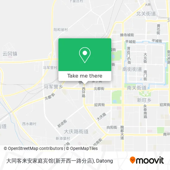 大同客来安家庭宾馆(新开西一路分店) map