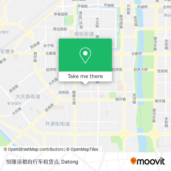 恒隆浴都自行车租赁点 map
