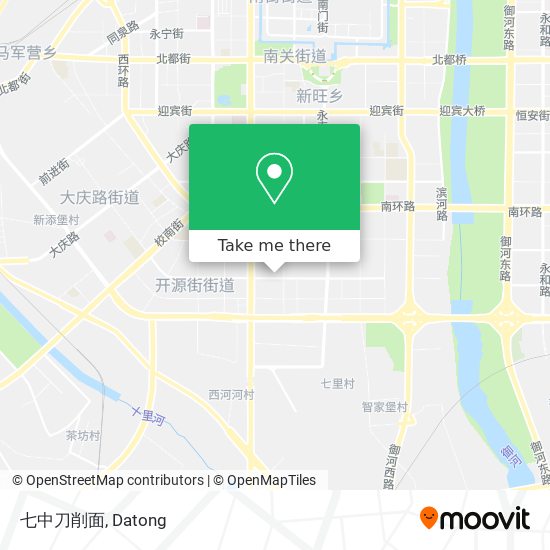 七中刀削面 map