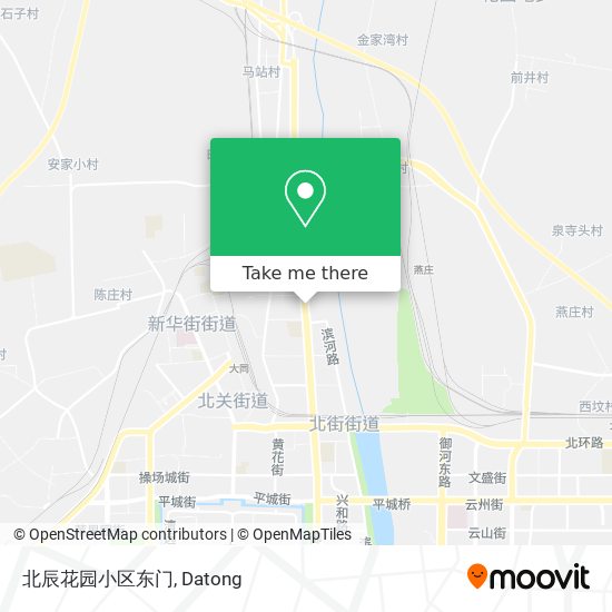 北辰花园小区东门 map