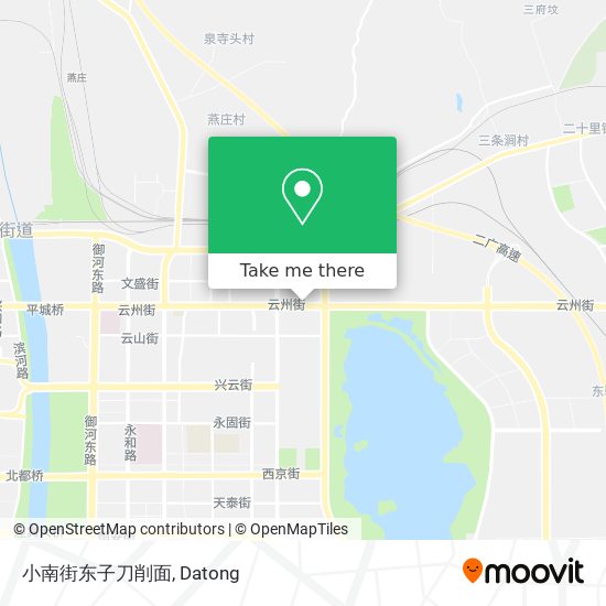 小南街东子刀削面 map