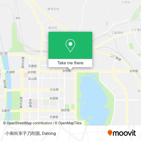 小南街东子刀削面 map