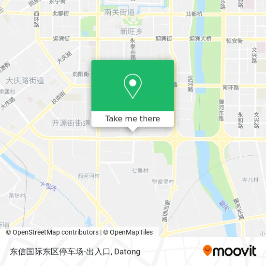 东信国际东区停车场-出入口 map